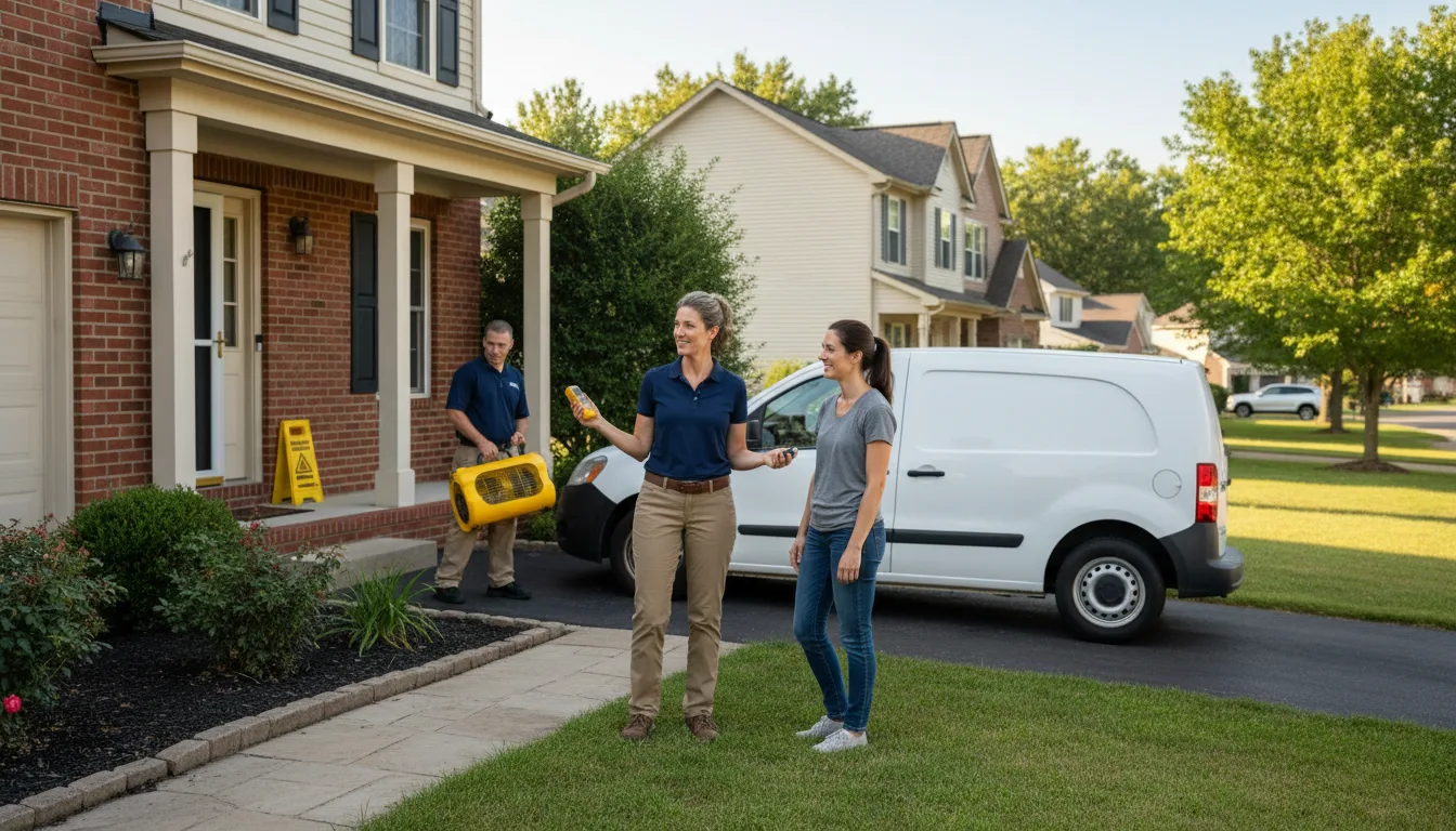 Water restoration image for Home Water Damage Repair in Ostrander, OH